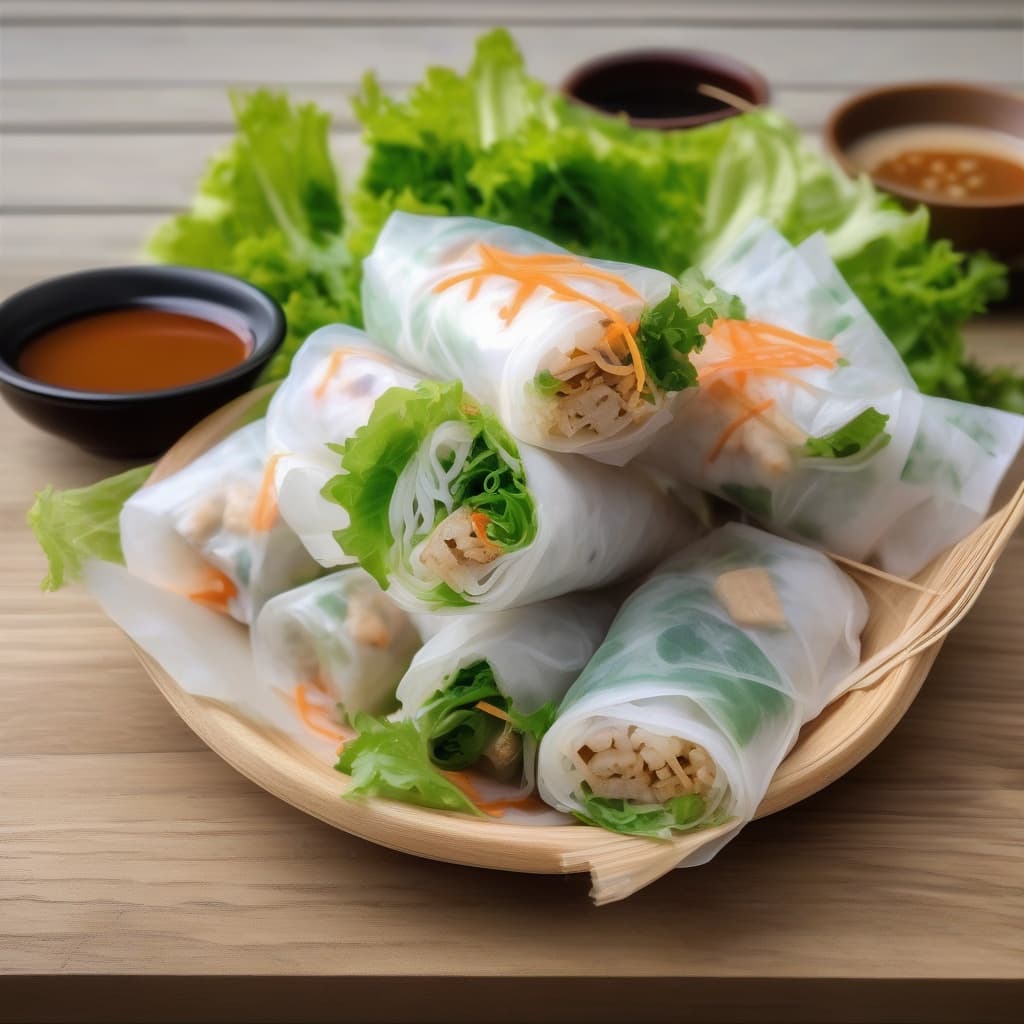 Tofu Spring Roll (with 1 peanut sauce)