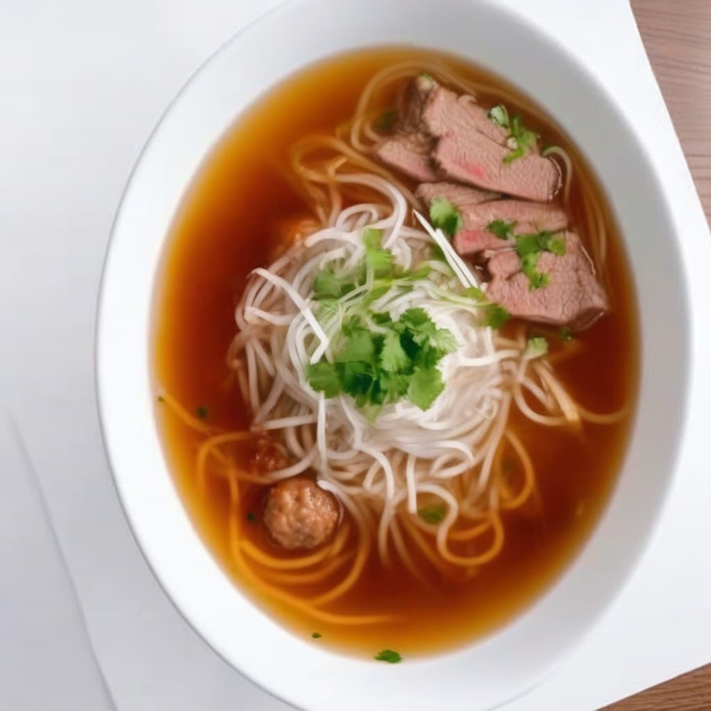 5. Beef, Meatball, Tendon Pho (Chin Bo Vien Gan)